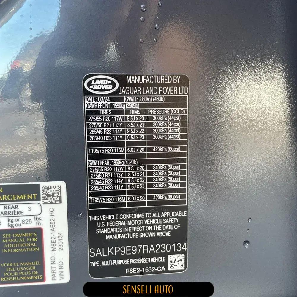 2024 Land Rover Range Rover SE P530