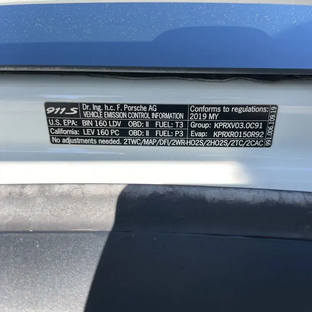 2019 Porsche 911 Carrera 4S