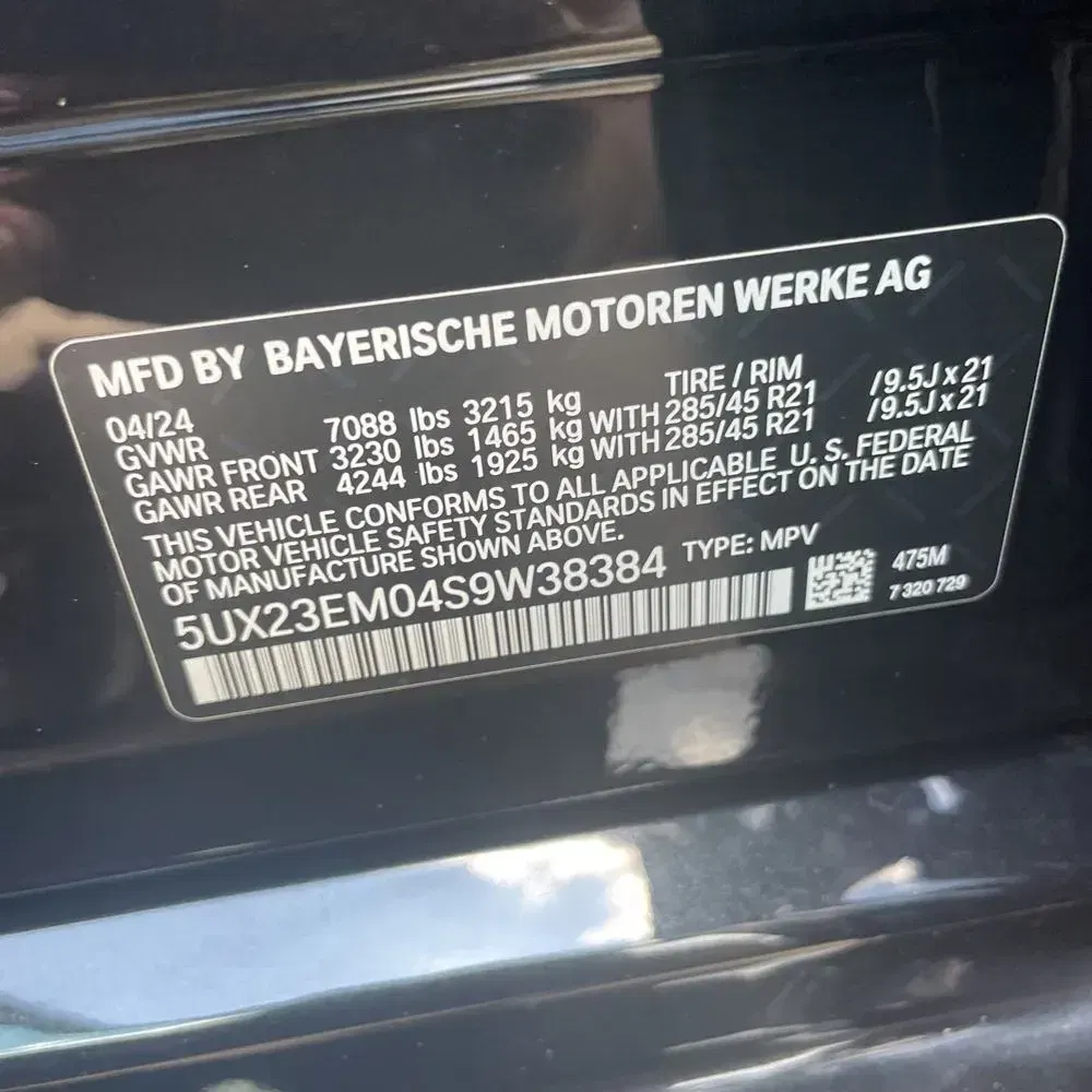 2025 BMW X7 XDrive40i