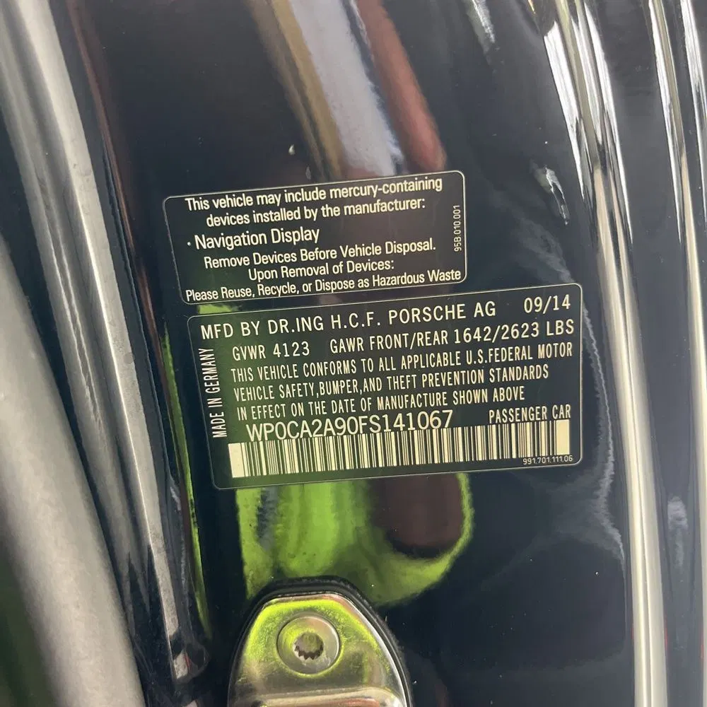 2015 Porsche 911 Carrera