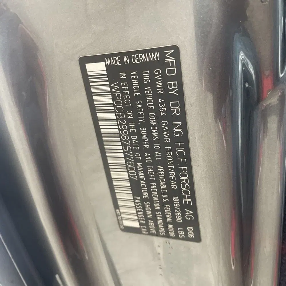 2007 Porsche 911 Carrera 2 Carrera 4S