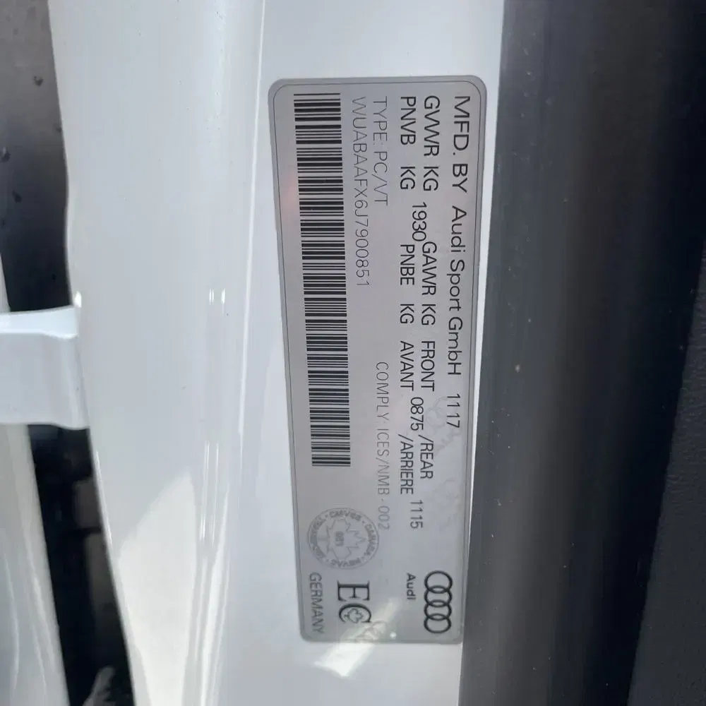 2018 Audi R8 V10 RWD