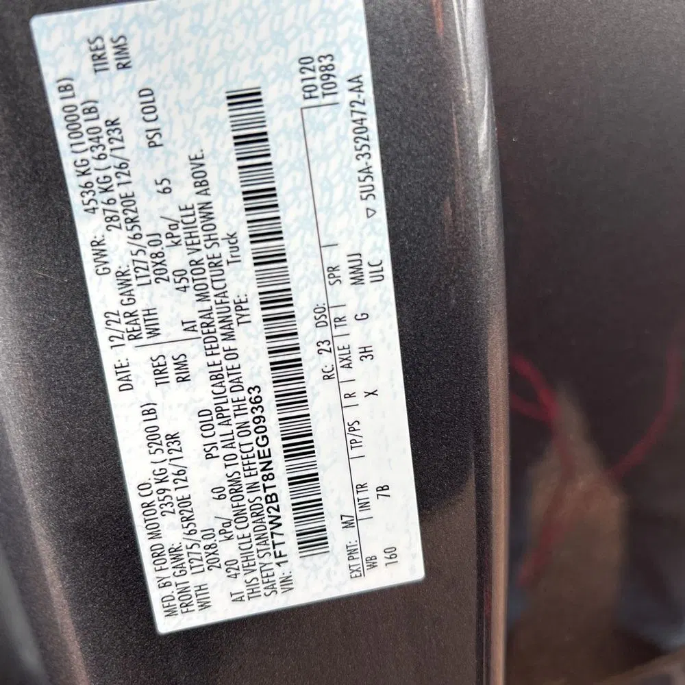 2022 Ford F-250 Super Duty Platinum