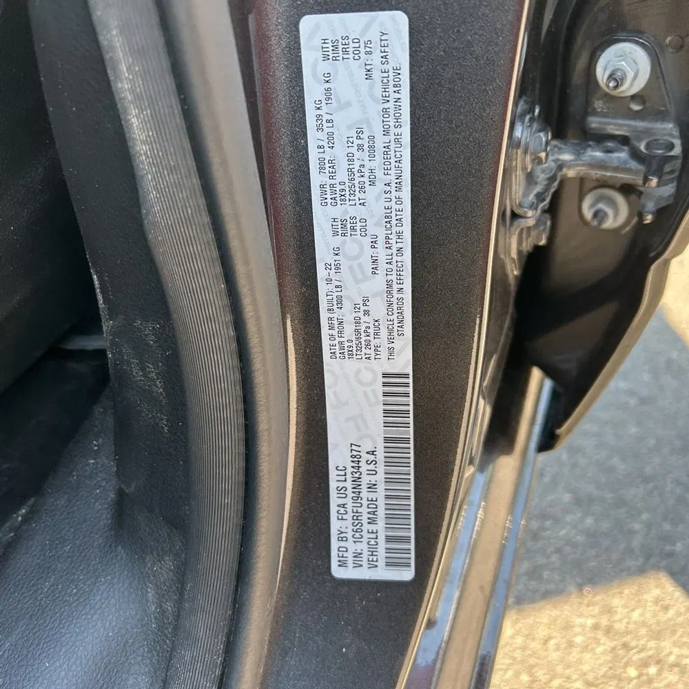 2022 Ram 1500 TRX
