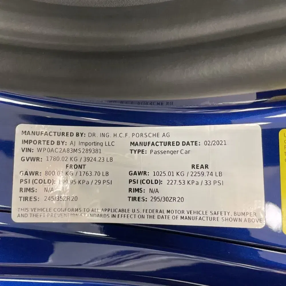 2021 Porsche 718 Cayman GT4