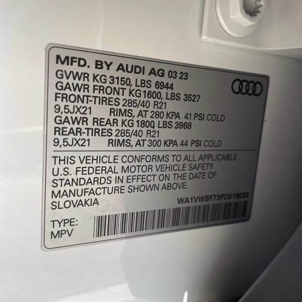 2023 Audi SQ7 Prestige