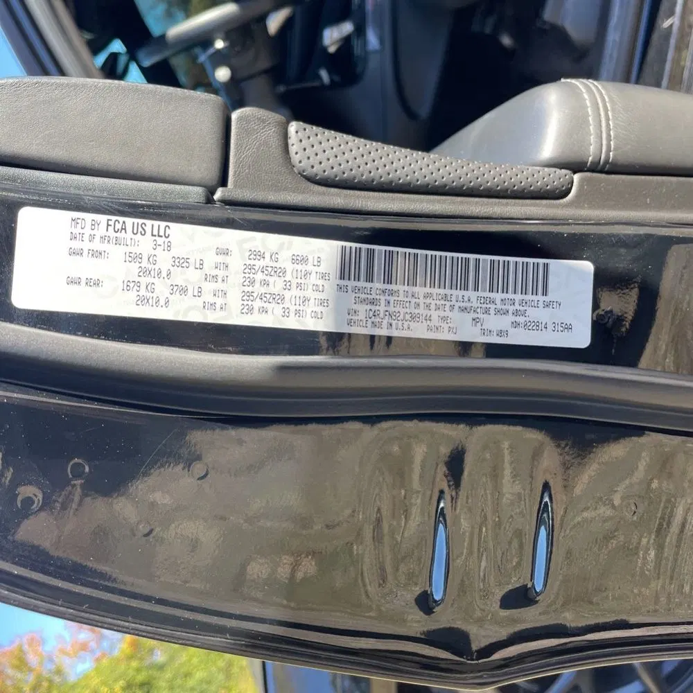 2018 Jeep Grand Cherokee Trackhawk