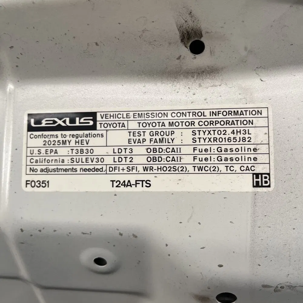 2025 Lexus TX 500h F SPORT Performance Premium