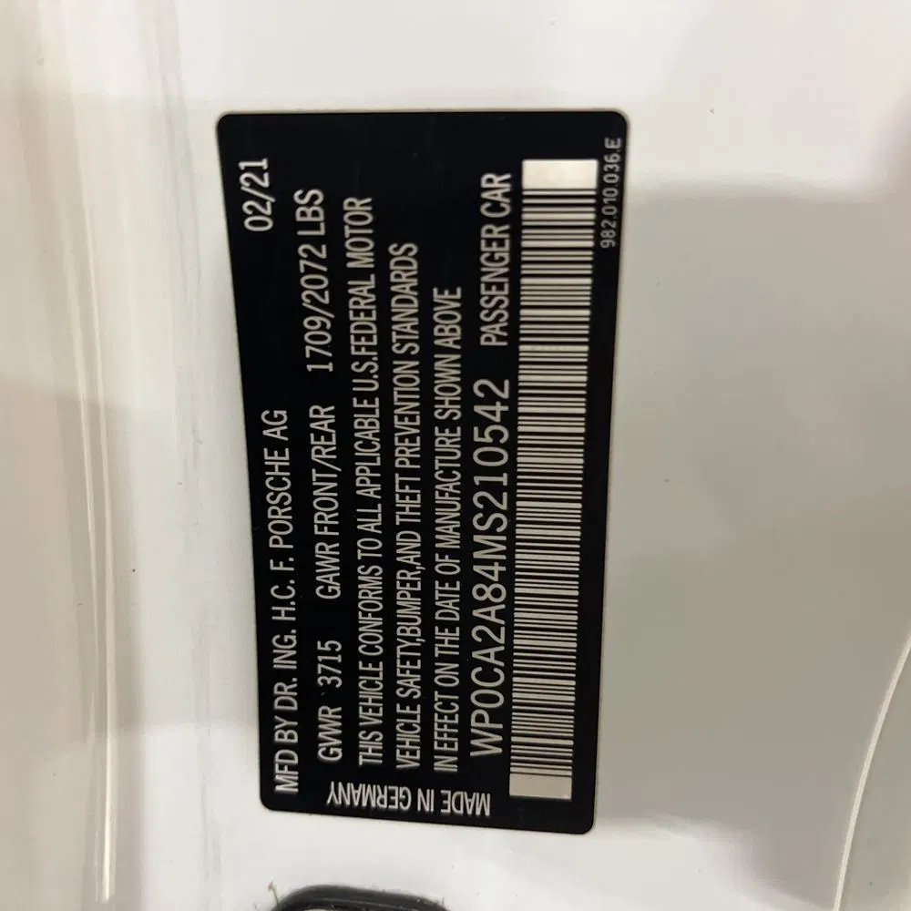 2021 Porsche 718 Boxster Base