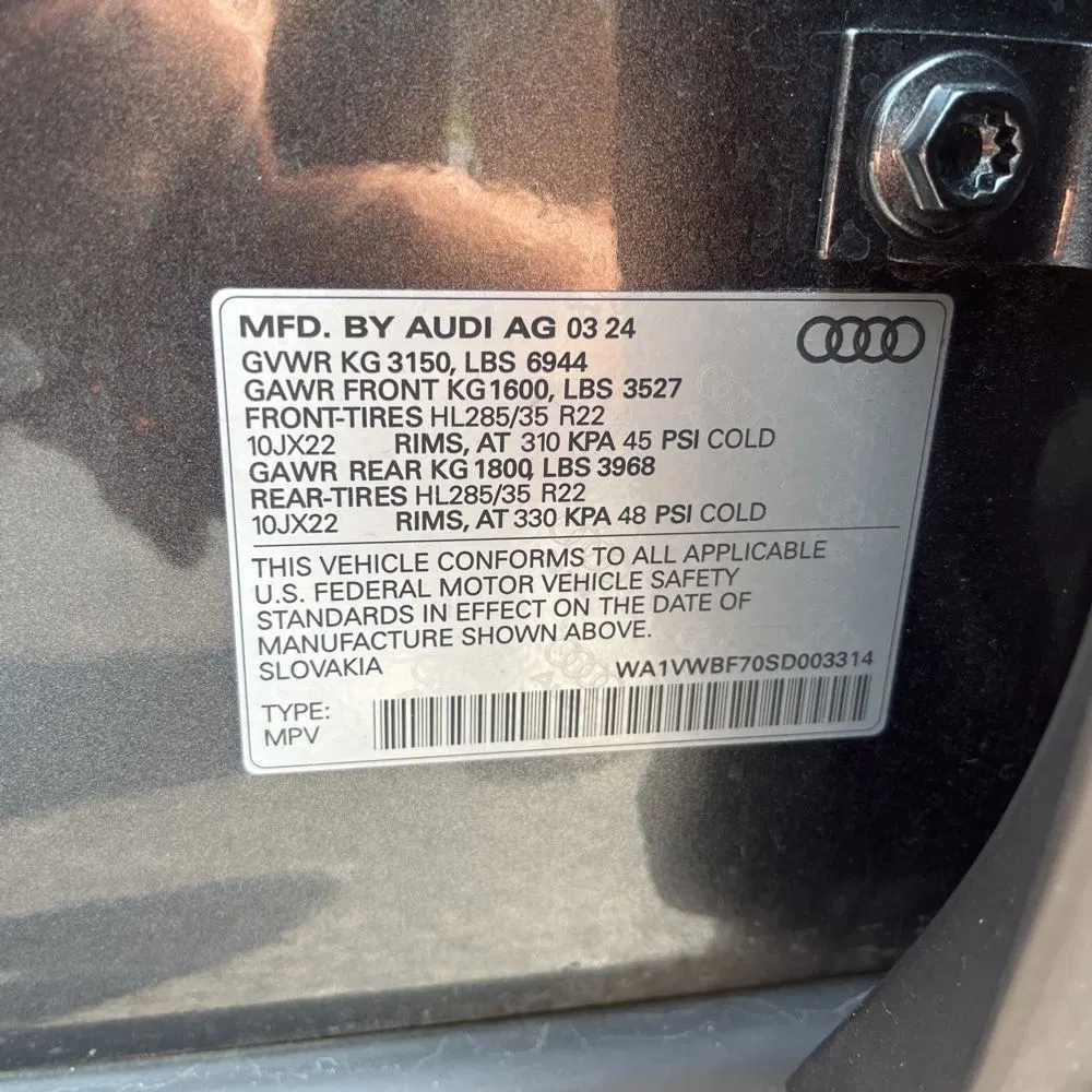 2025 Audi SQ7 Prestige