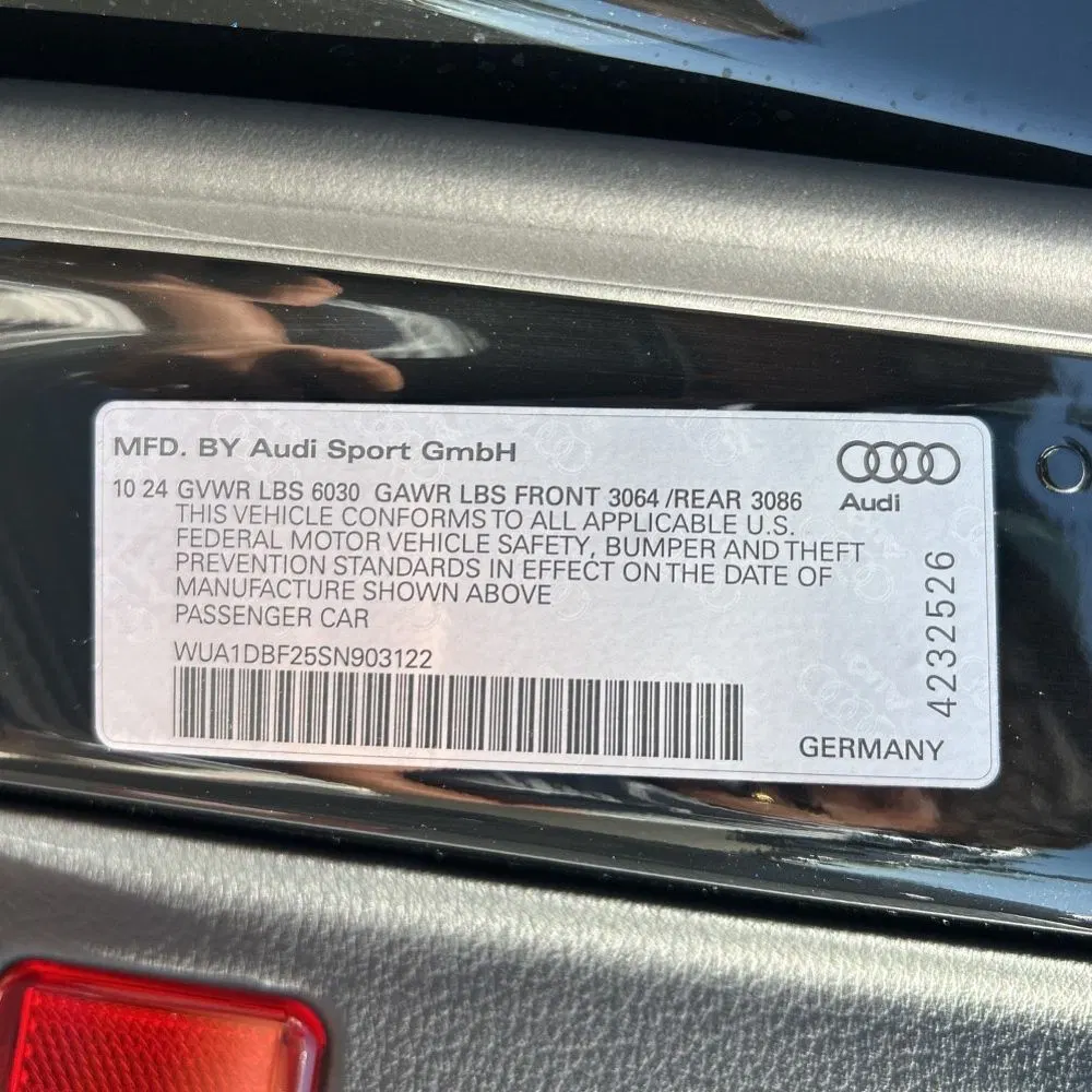 2025 Audi RS 6 Performance