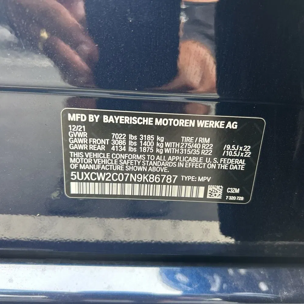 2022 BMW X7 XDrive40i