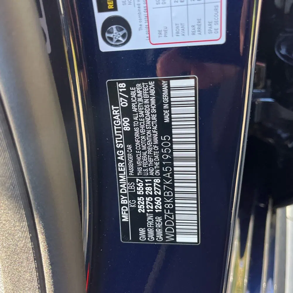 2019 Mercedes-Benz E-Class AMG E 63 S