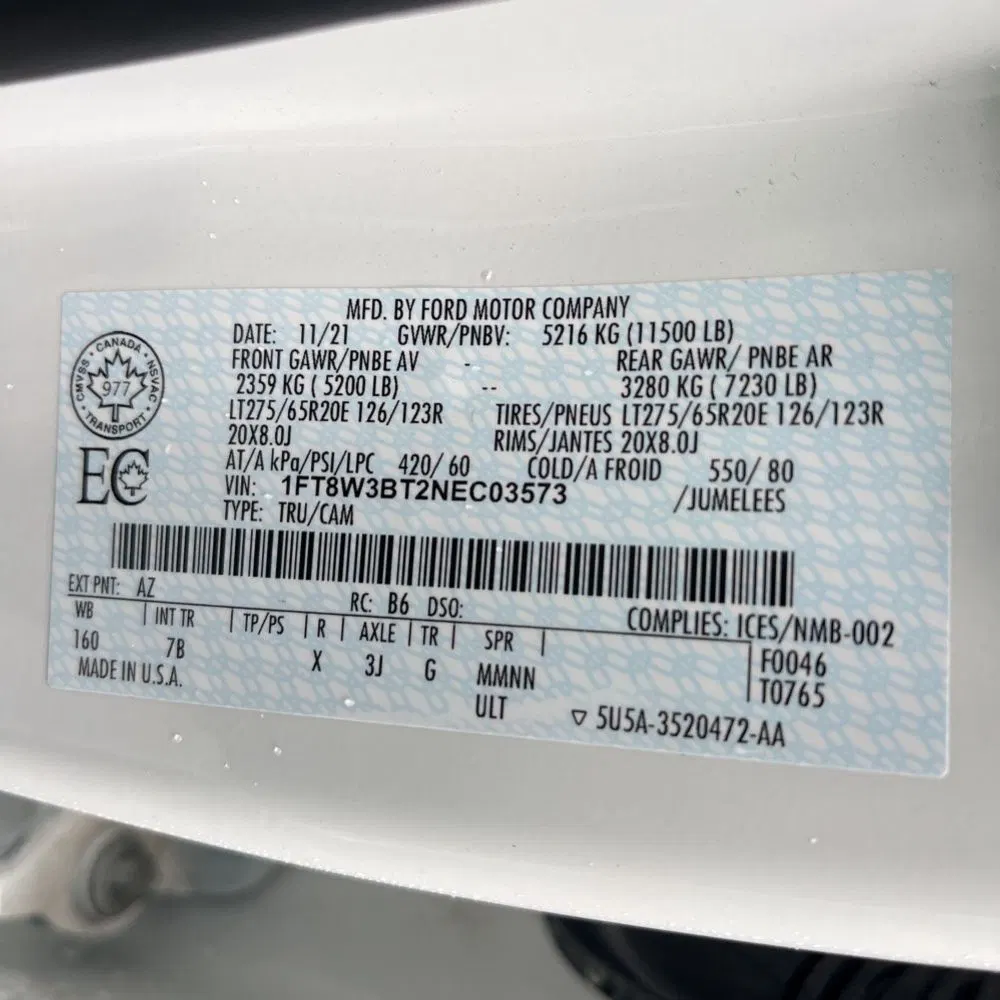 2022 Ford F350 S/D Platinum