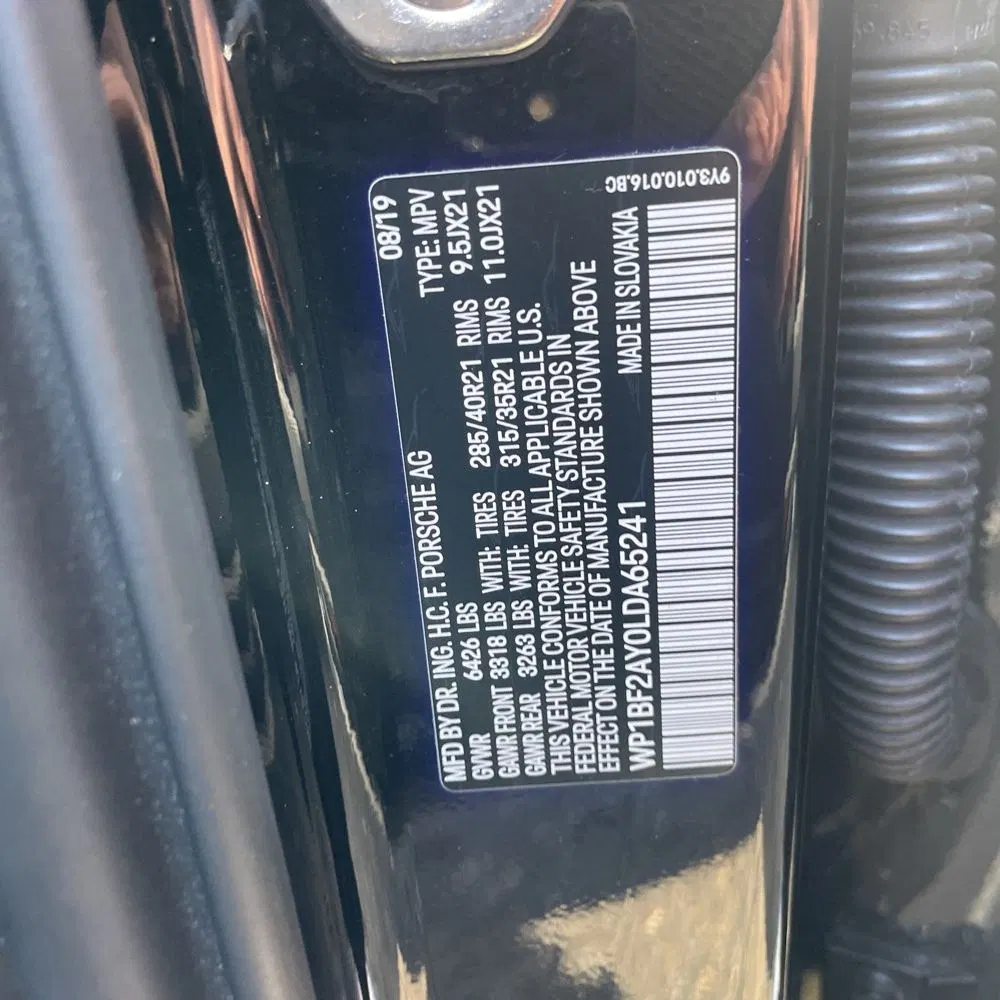 2020 Porsche Cayenne Turbo Coupe