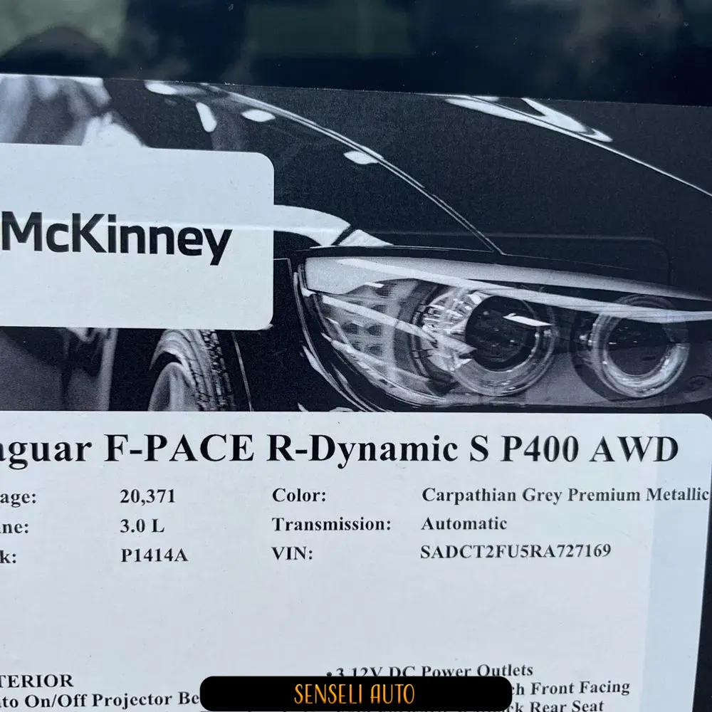 2024 Jaguar F-Pace P400 R-Dynamic S