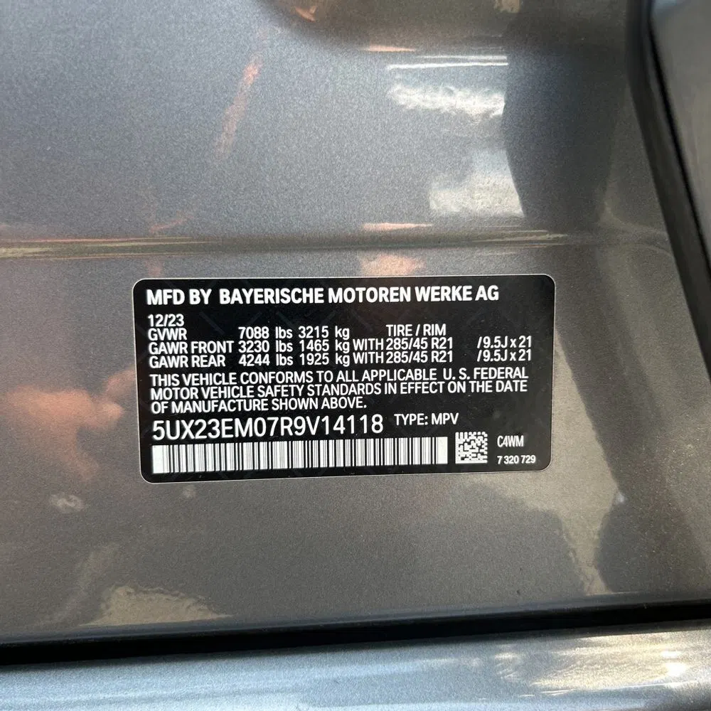 2024 BMW X7 XDrive40i
