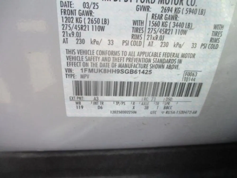 2025 Ford Explorer Platinum