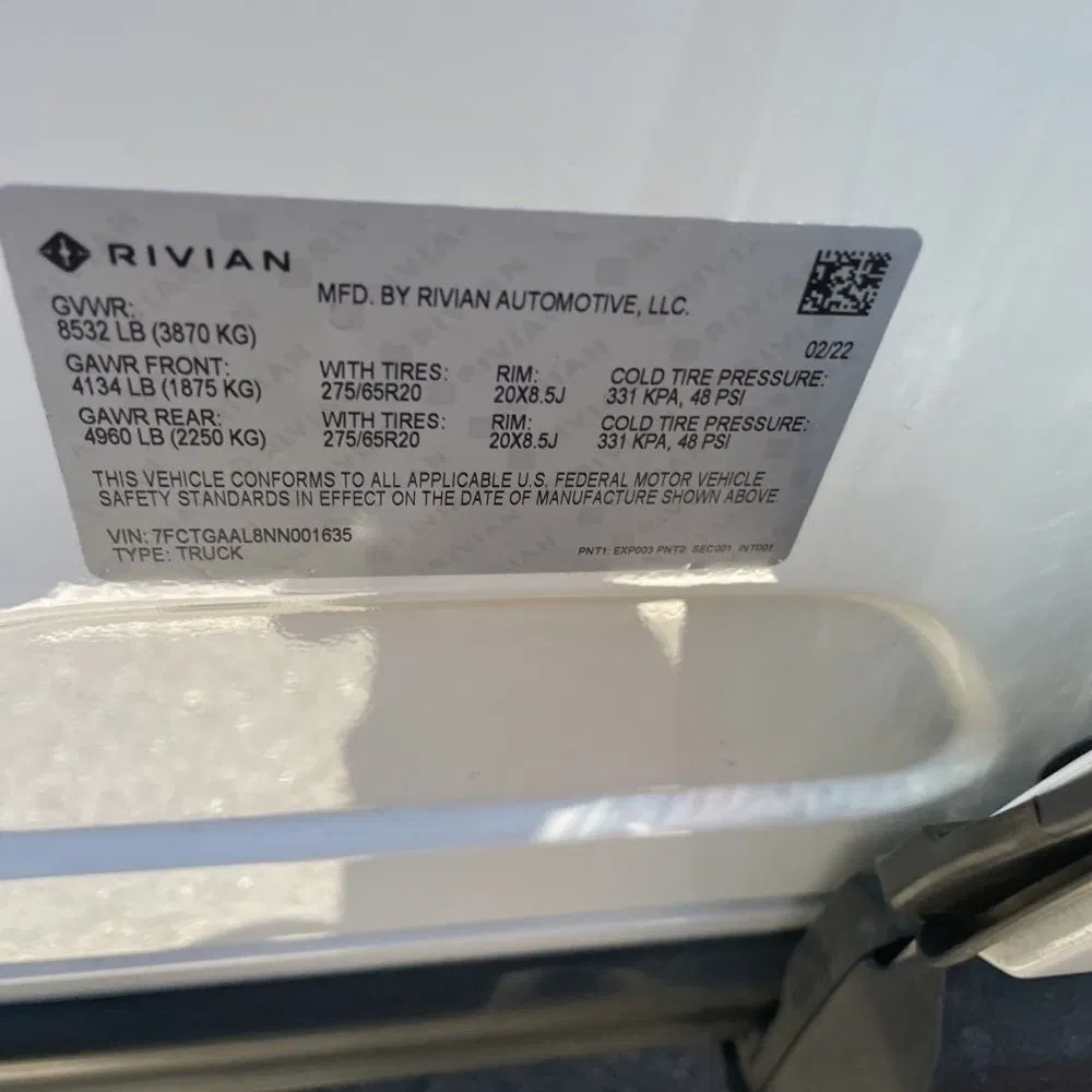 2022 Rivian R1T Launch Edition