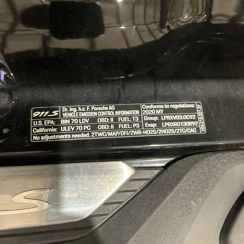 2020 Porsche 911 Carrera S