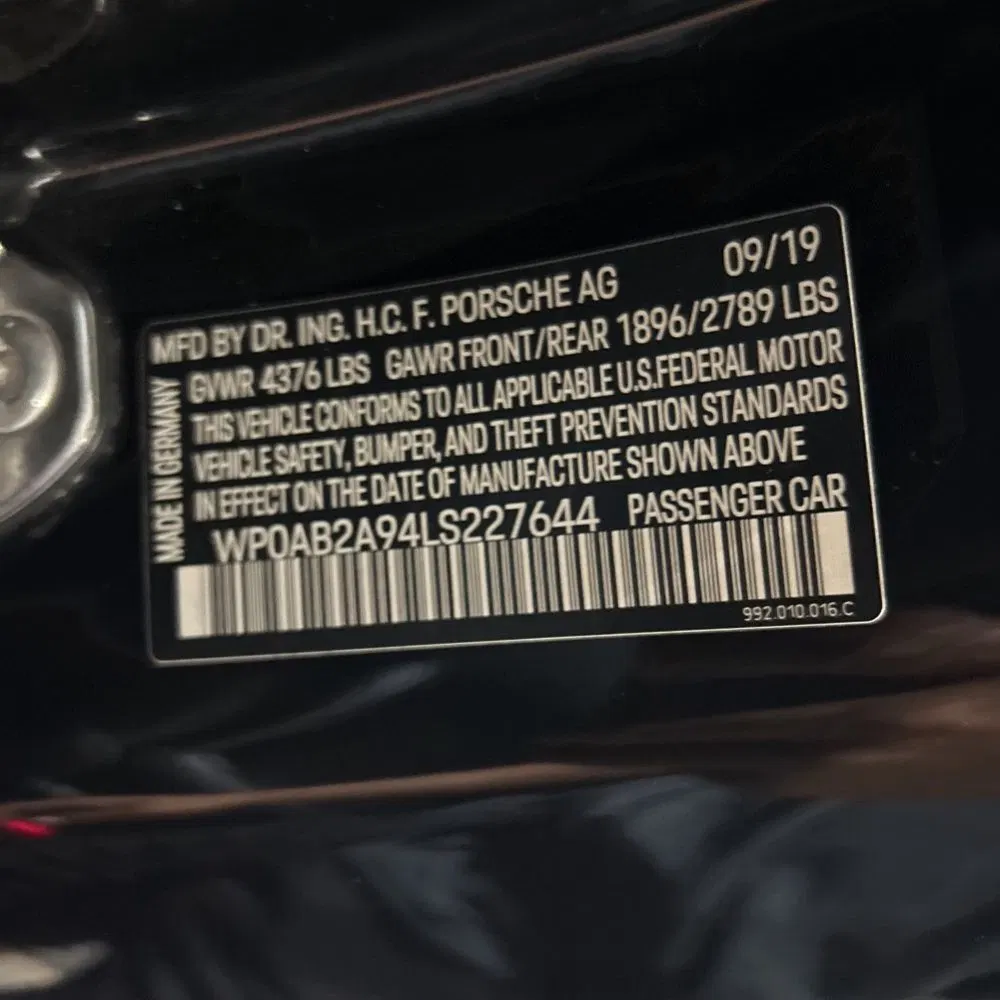 2020 Porsche 911 Carrera S