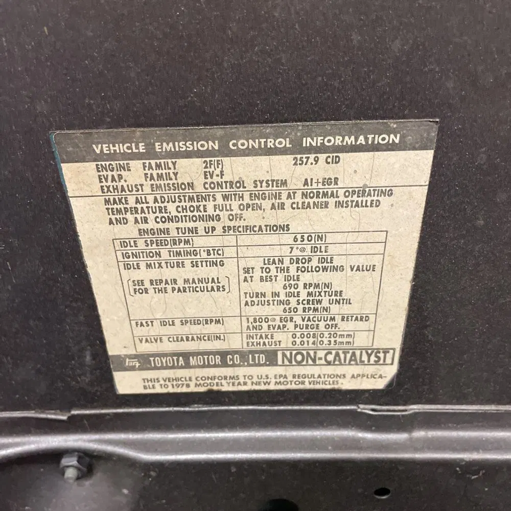 1978 Toyota Land Cruiser  FJ40