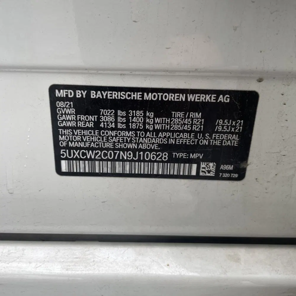 2022 BMW X7 XDrive40i