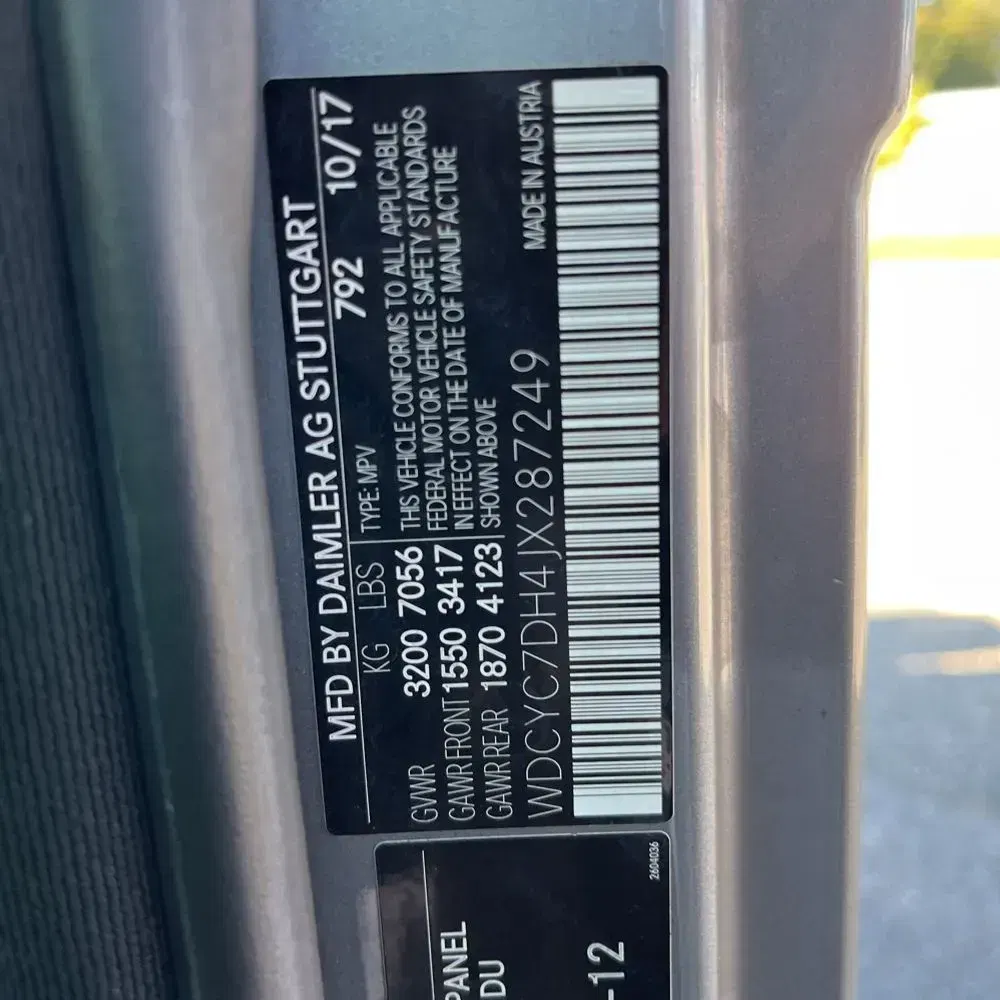 2018 Mercedes-Benz G-Class AMG G 63