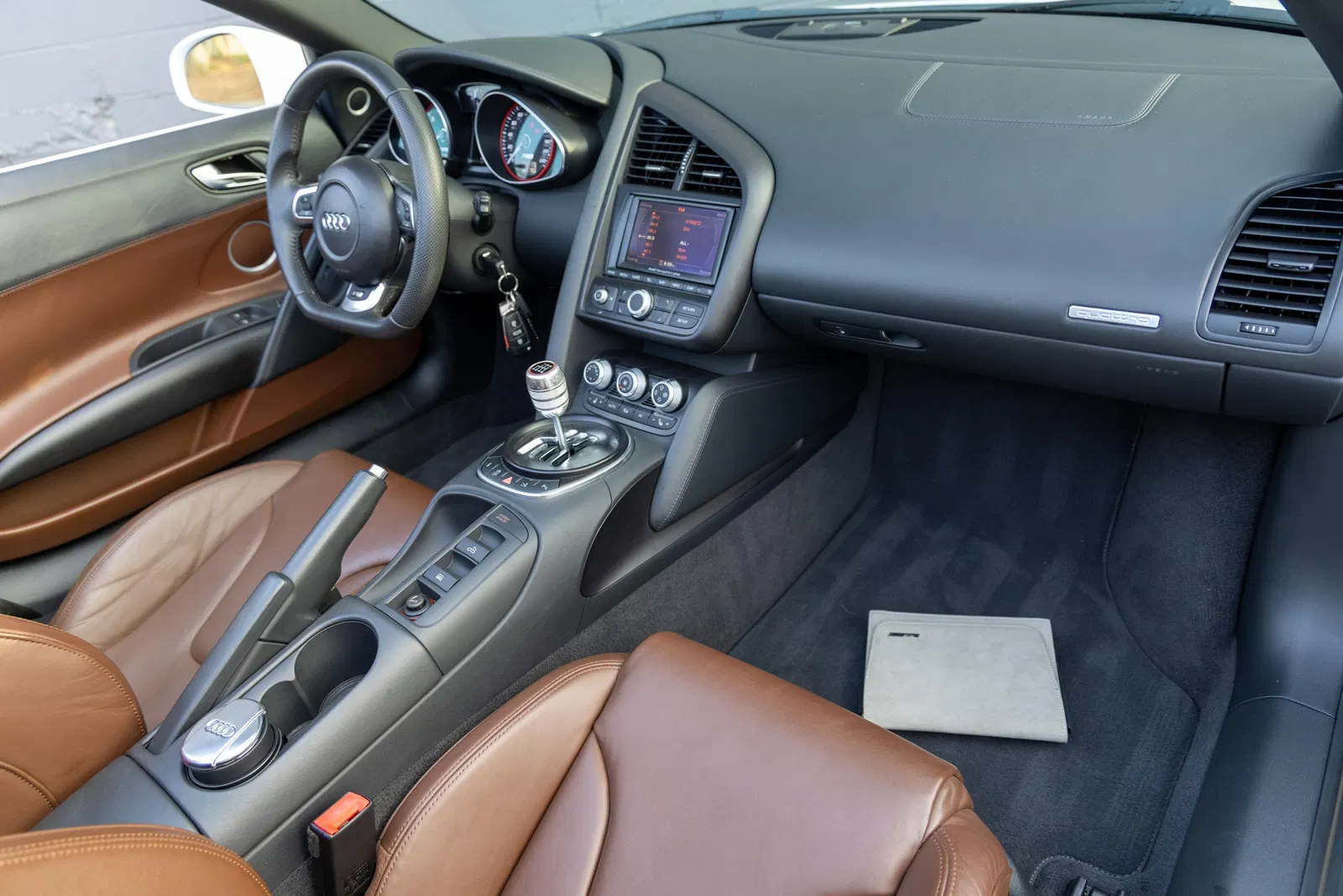 2012 Audi R8 V10 Spyder - ~7,600 Miles, Gated 6-Speed Manual, 525-hp V10, Carbon Ceramic Brakes