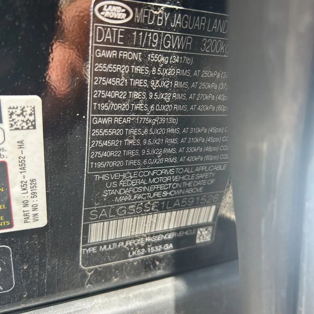 2020 Land Rover Range Rover Supercharged LWB