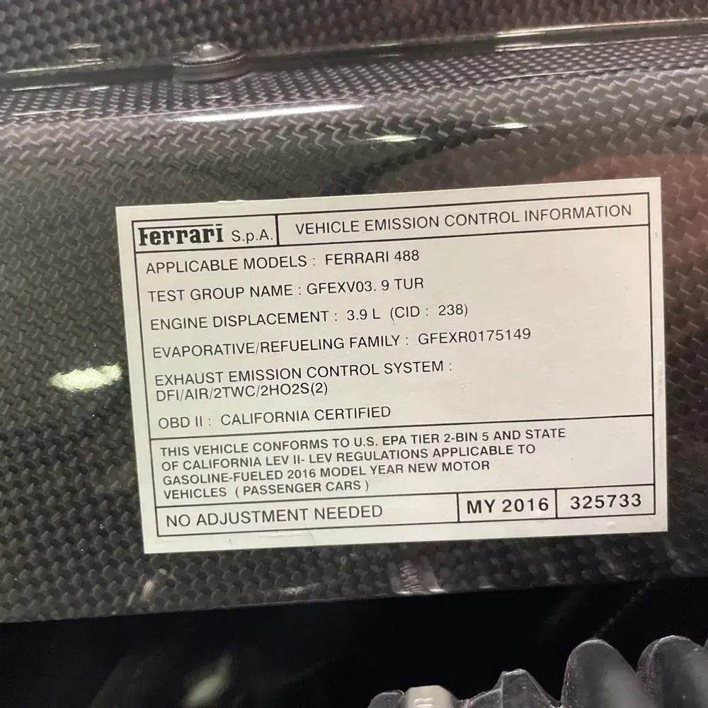 2016 Ferrari 488 GTB