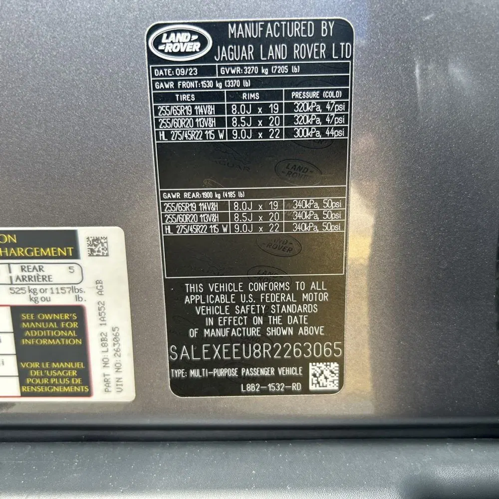 2024 Land Rover Defender 110 P400 X