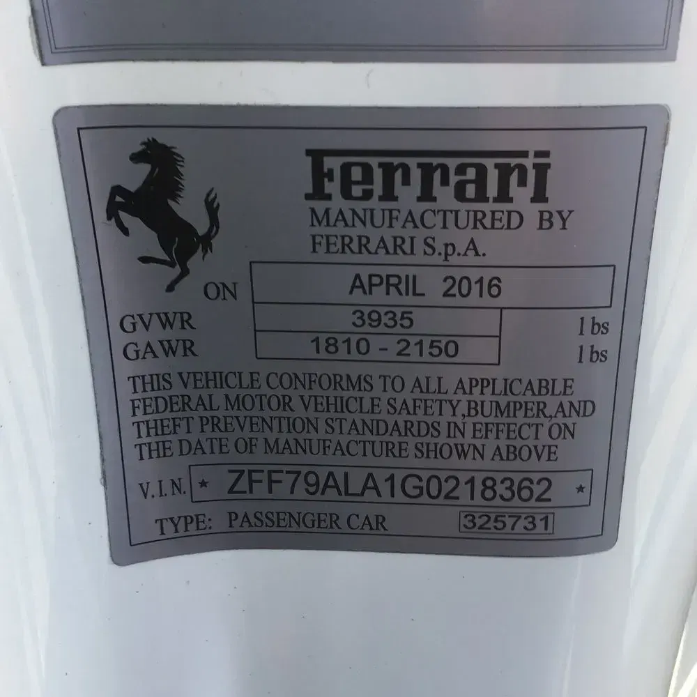 2016 Ferrari 488 GTB
