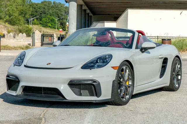 2020 Porsche 718 Boxster Spyder - ~7,300 Miles, 6-Speed Manual, 414-hp Flat-6, Chalk Exterior