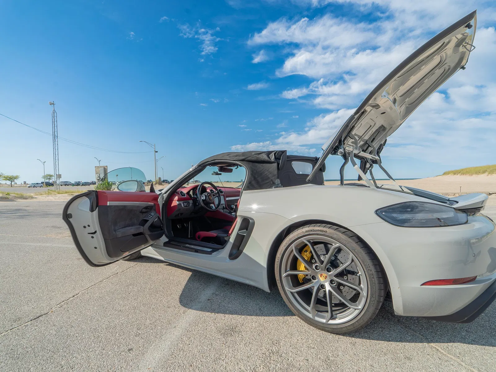 2020 Porsche 718 Boxster Spyder - ~7,300 Miles, 6-Speed Manual, 414-hp Flat-6, Chalk Exterior