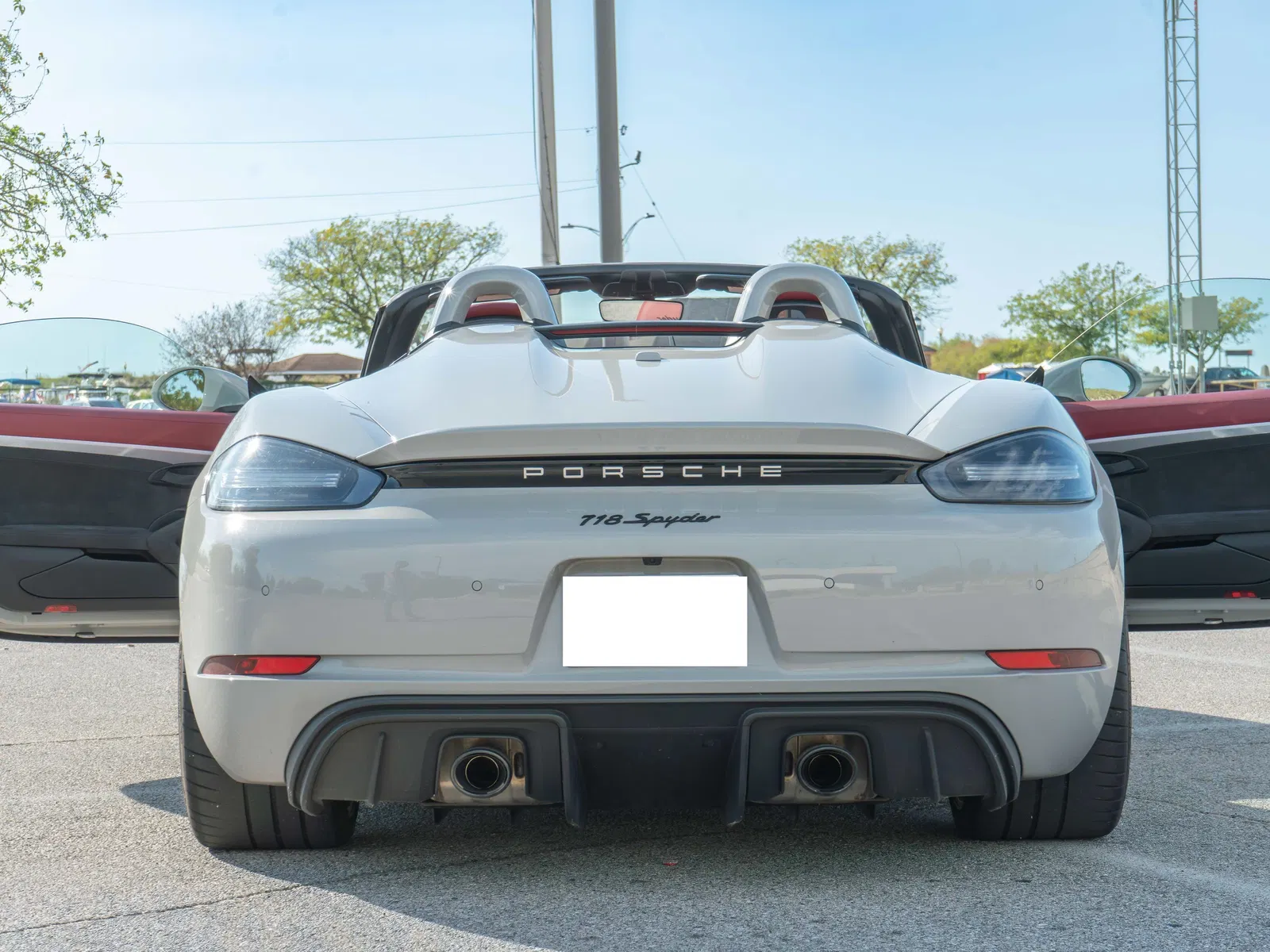 2020 Porsche 718 Boxster Spyder - ~7,300 Miles, 6-Speed Manual, 414-hp Flat-6, Chalk Exterior