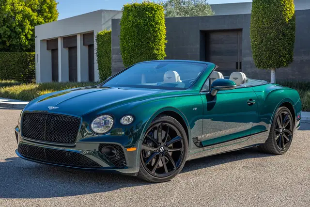 2021 Bentley Continental GTC V8  - ~5,200 Miles, 542-hp Turbo V8, Viridian by Mulliner, $48,865 in Options