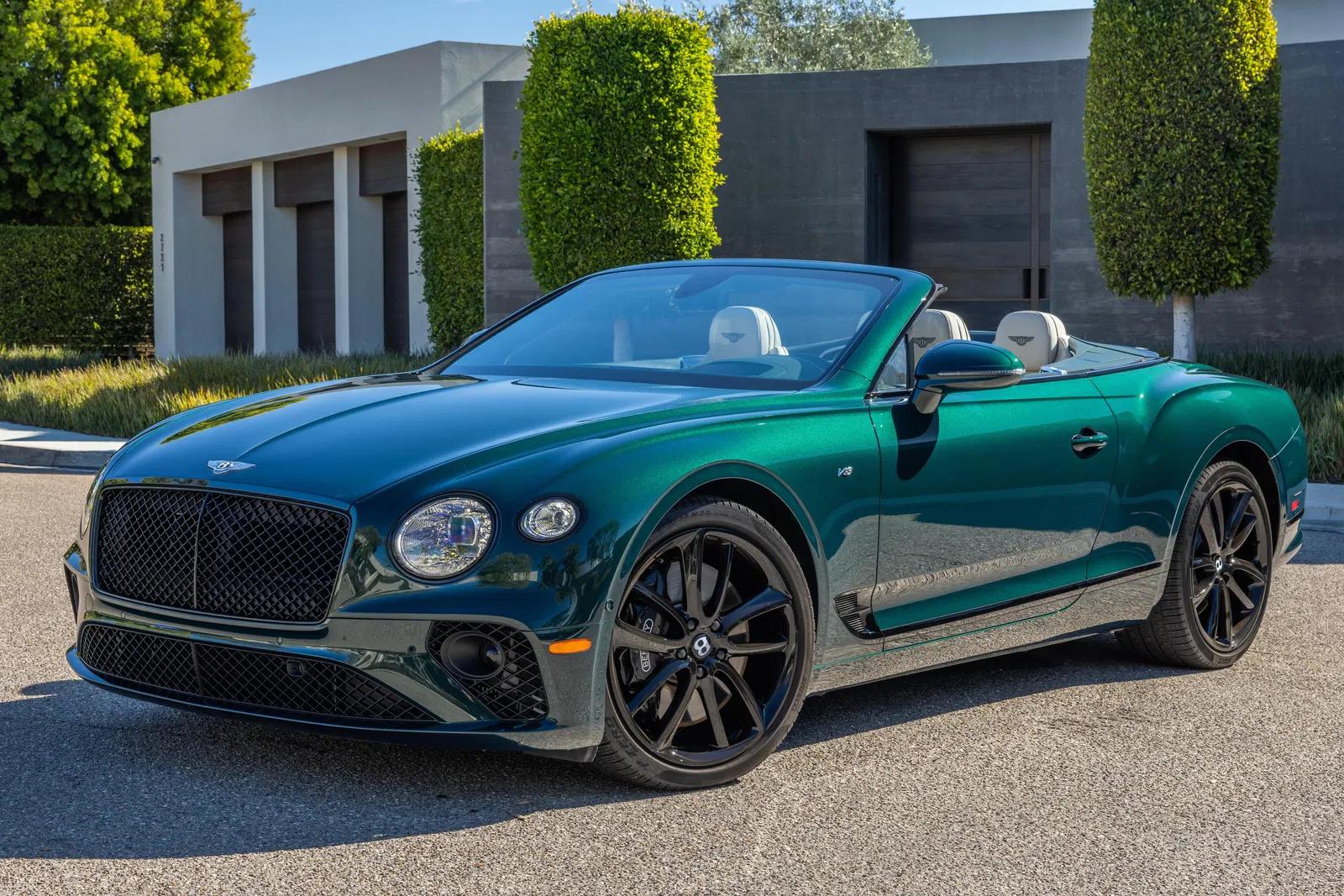 2021 Bentley Continental GTC V8  - ~5,200 Miles, 542-hp Turbo V8, Viridian by Mulliner, $48,865 in Options