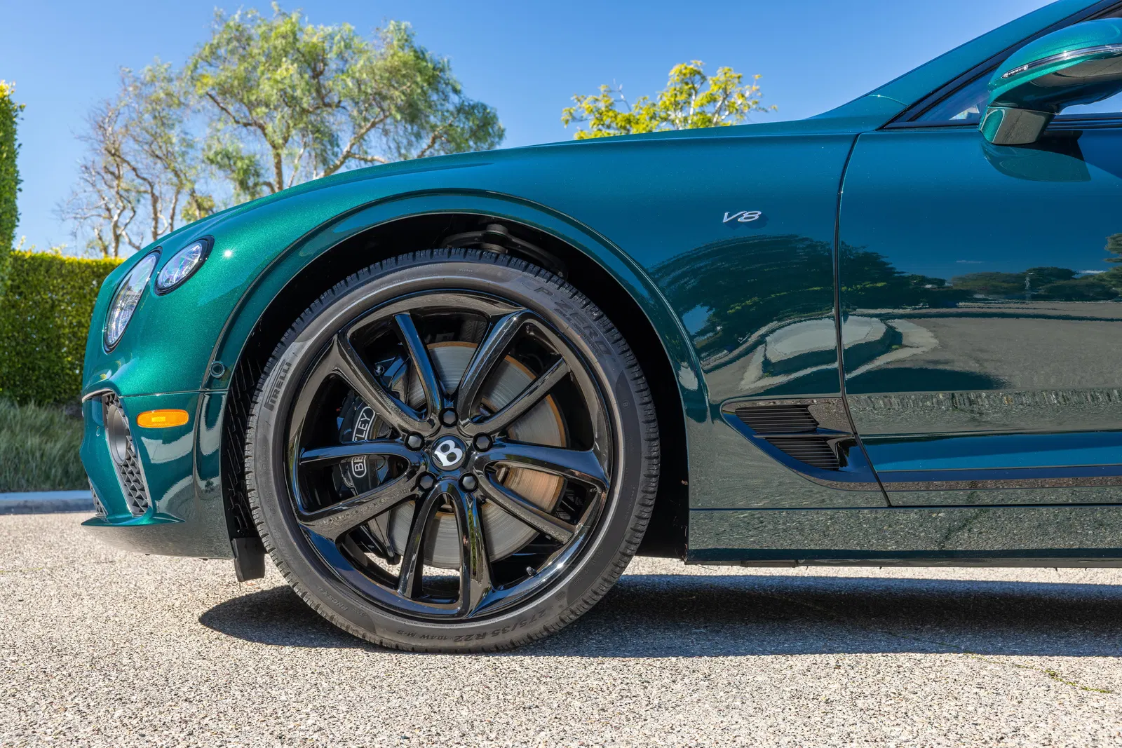 2021 Bentley Continental GTC V8  - ~5,200 Miles, 542-hp Turbo V8, Viridian by Mulliner, $48,865 in Options