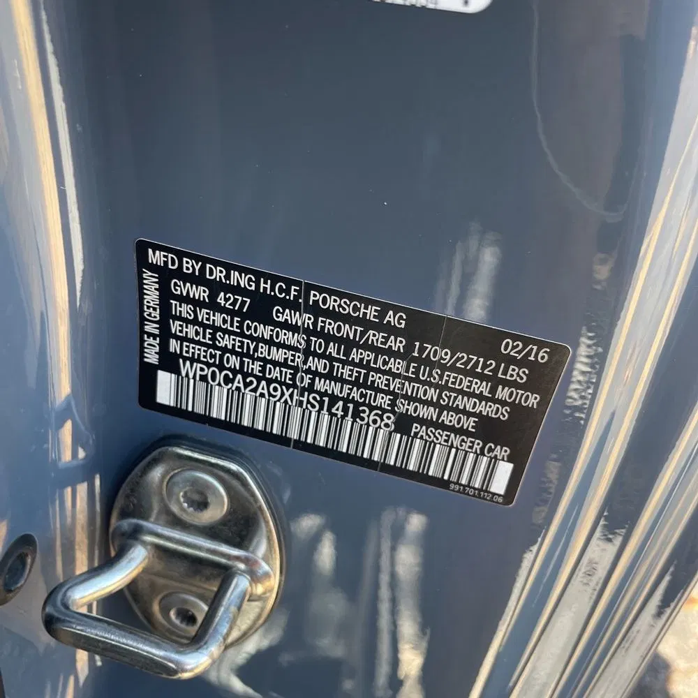 2017 Porsche 911 Carrera