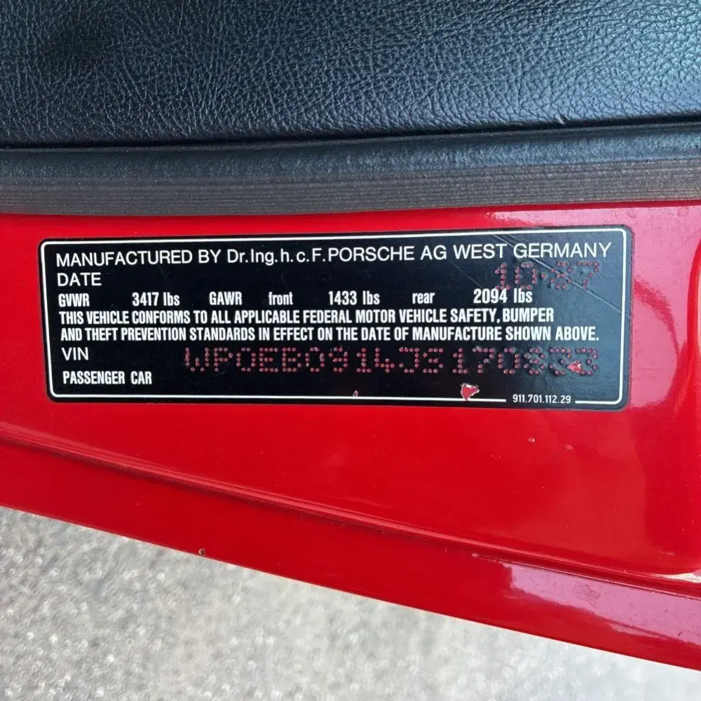 1988 Porsche 911 Carrera