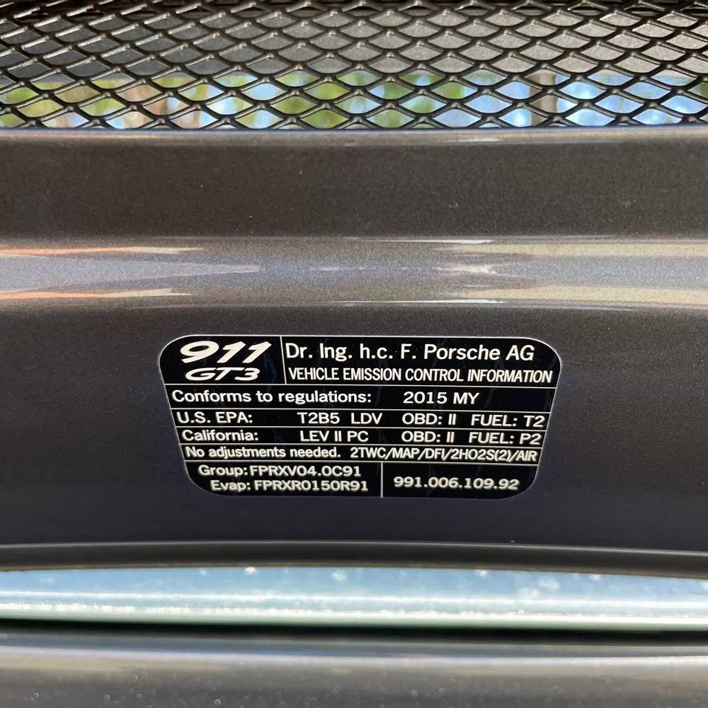 2015 Porsche 911 GT3