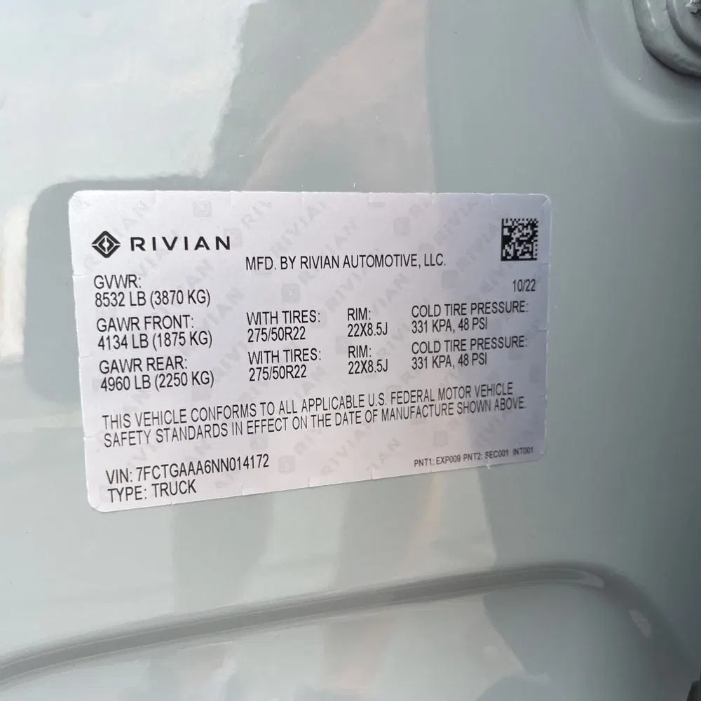 2022 Rivian R1T Adventure
