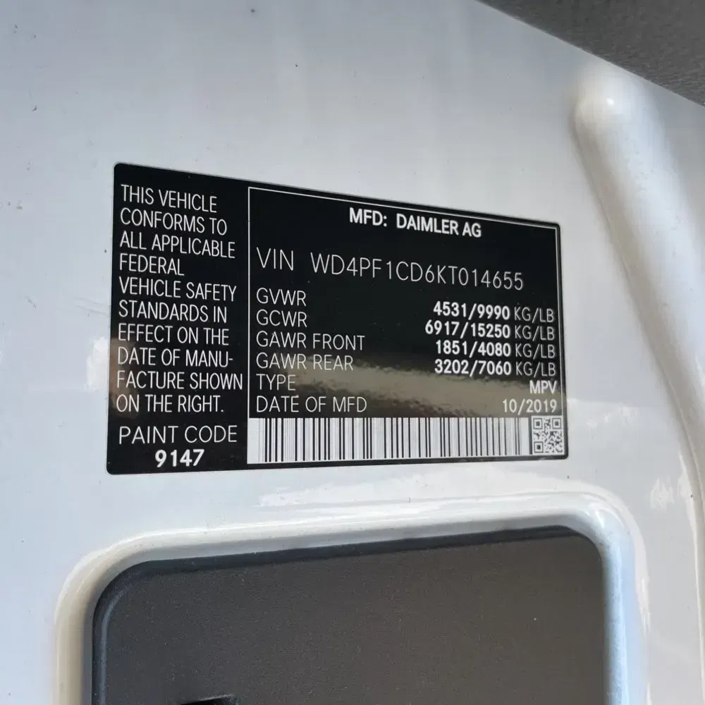 2019 Mercedes-Benz Sprinter 3500