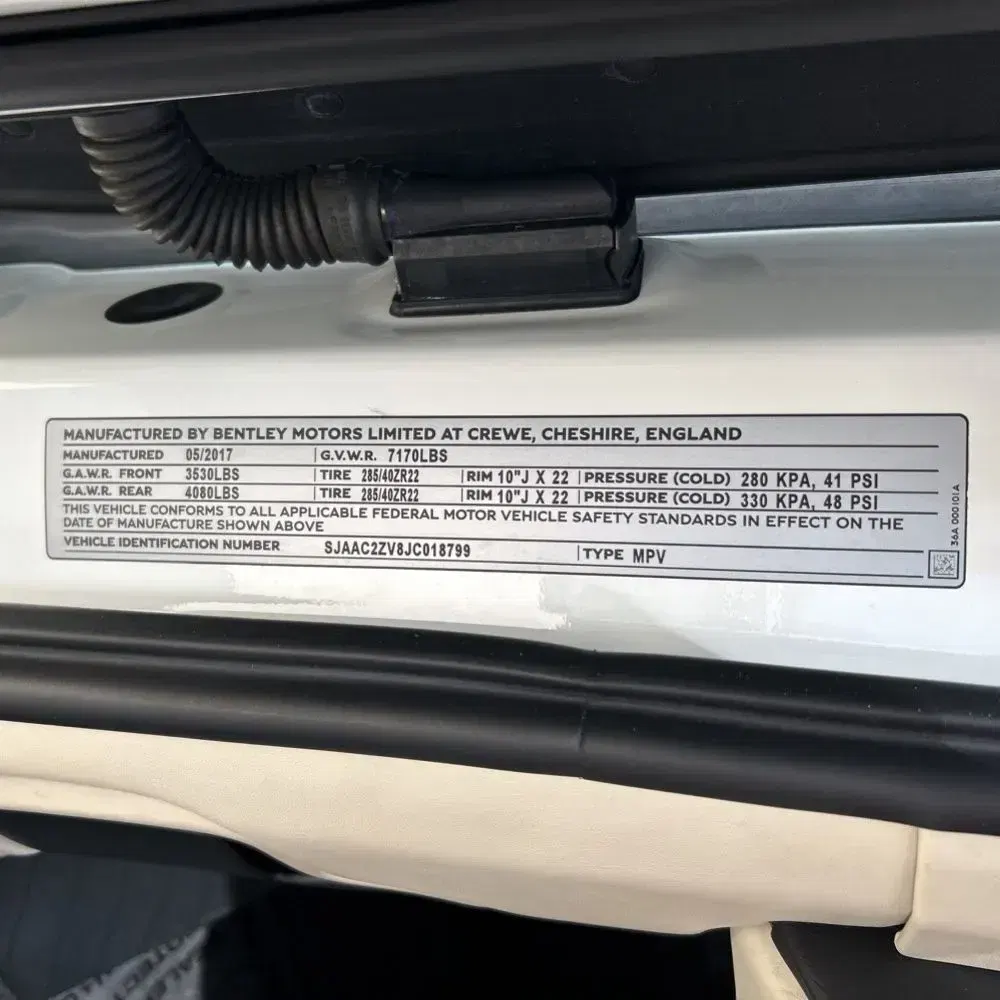 2018 Bentley Bentayga Base