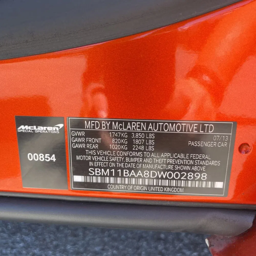 2013 McLaren MP4-12C Spider