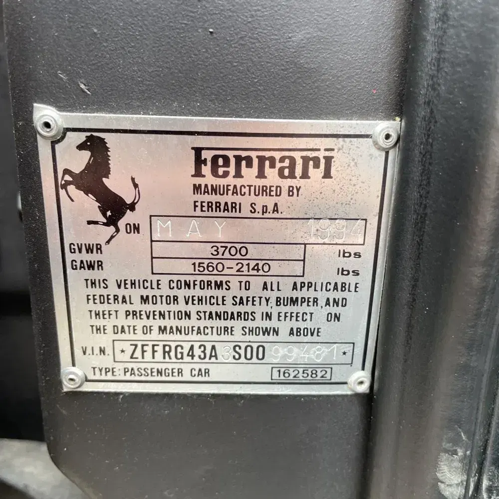 1995 Ferrari  Spyder  NA