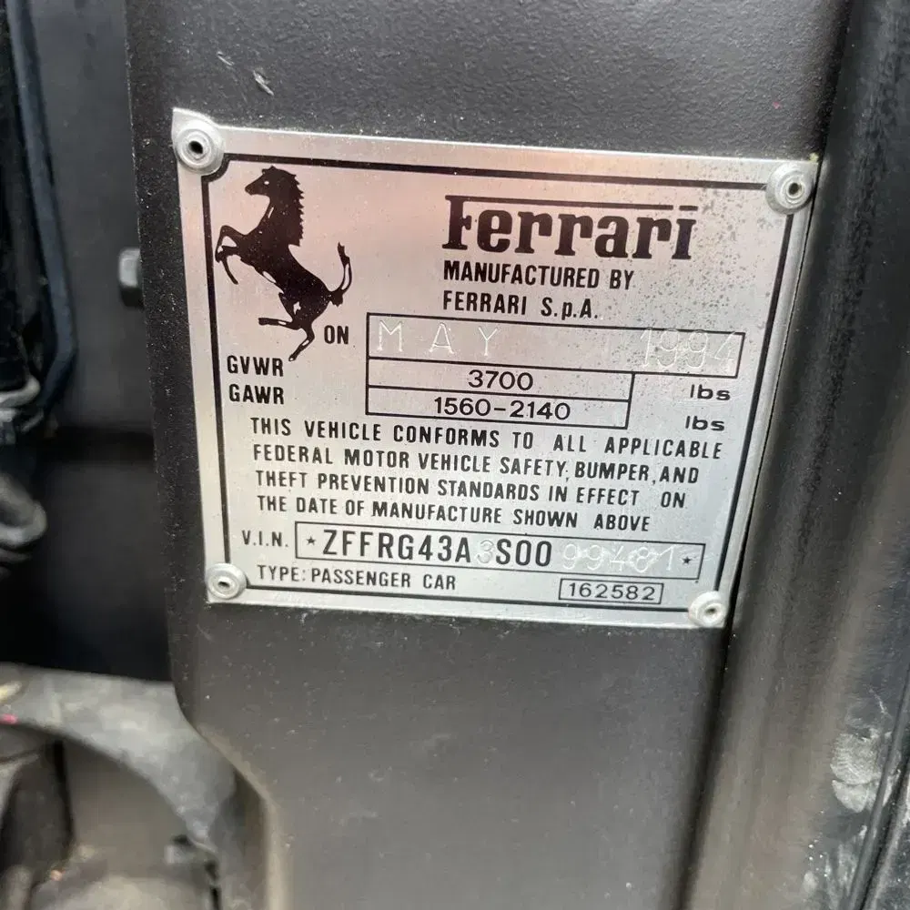 1995 Ferrari  Spyder  NA