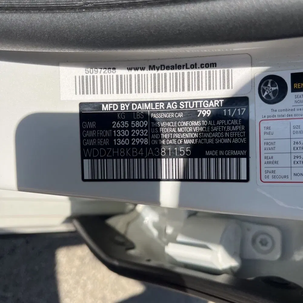 2018 Mercedes-Benz E-Class AMG E63 S