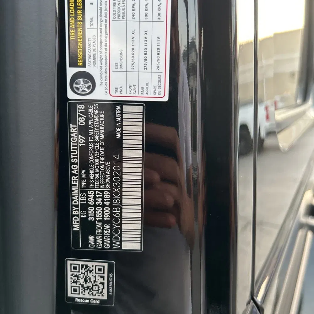 2019 Mercedes-Benz G-Class G 550